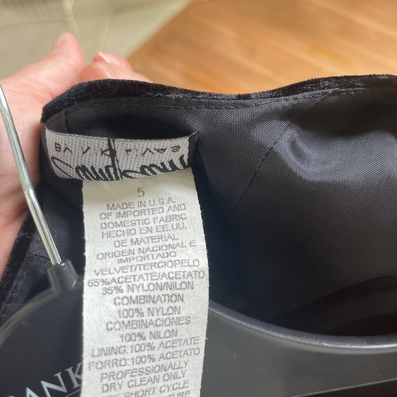 90s Zum Zum by Niki Livas velvet corset-look gown — black bodice tulle skirt - Picture 8 of 13